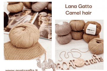 Lana Gatto Camel hair siūlai iš Goatcrafts.lt - 1/7