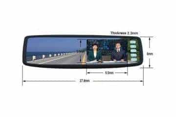 Parkavimo sistema galinio vaizdo veidrodėlyje PMC-240+ 4 davki - 6/13